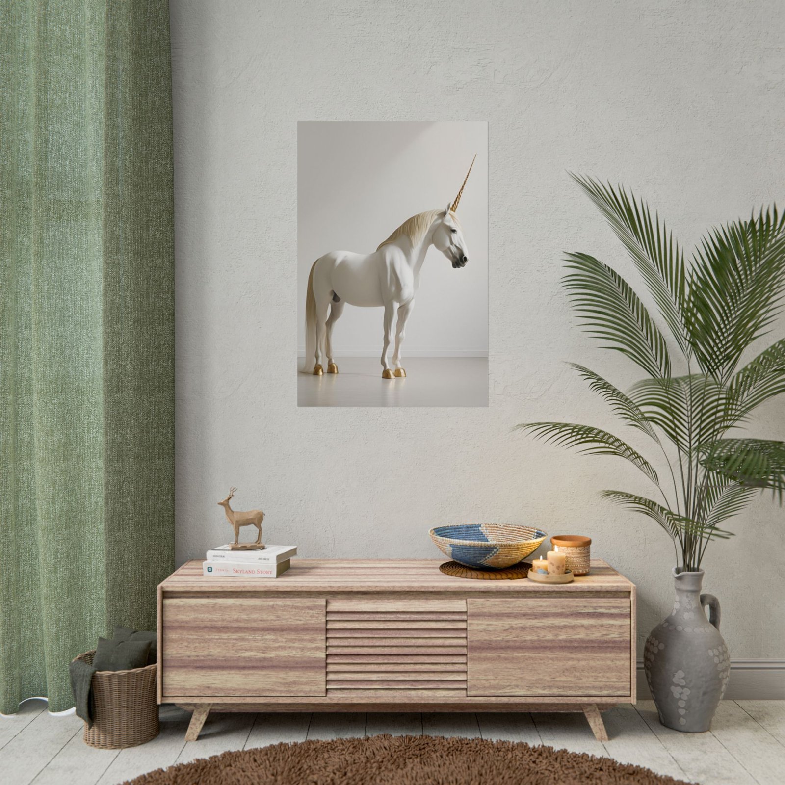 IS_4465 Majestic Unicorn Rolled Poster - Whimsical Home Decor - Image 48