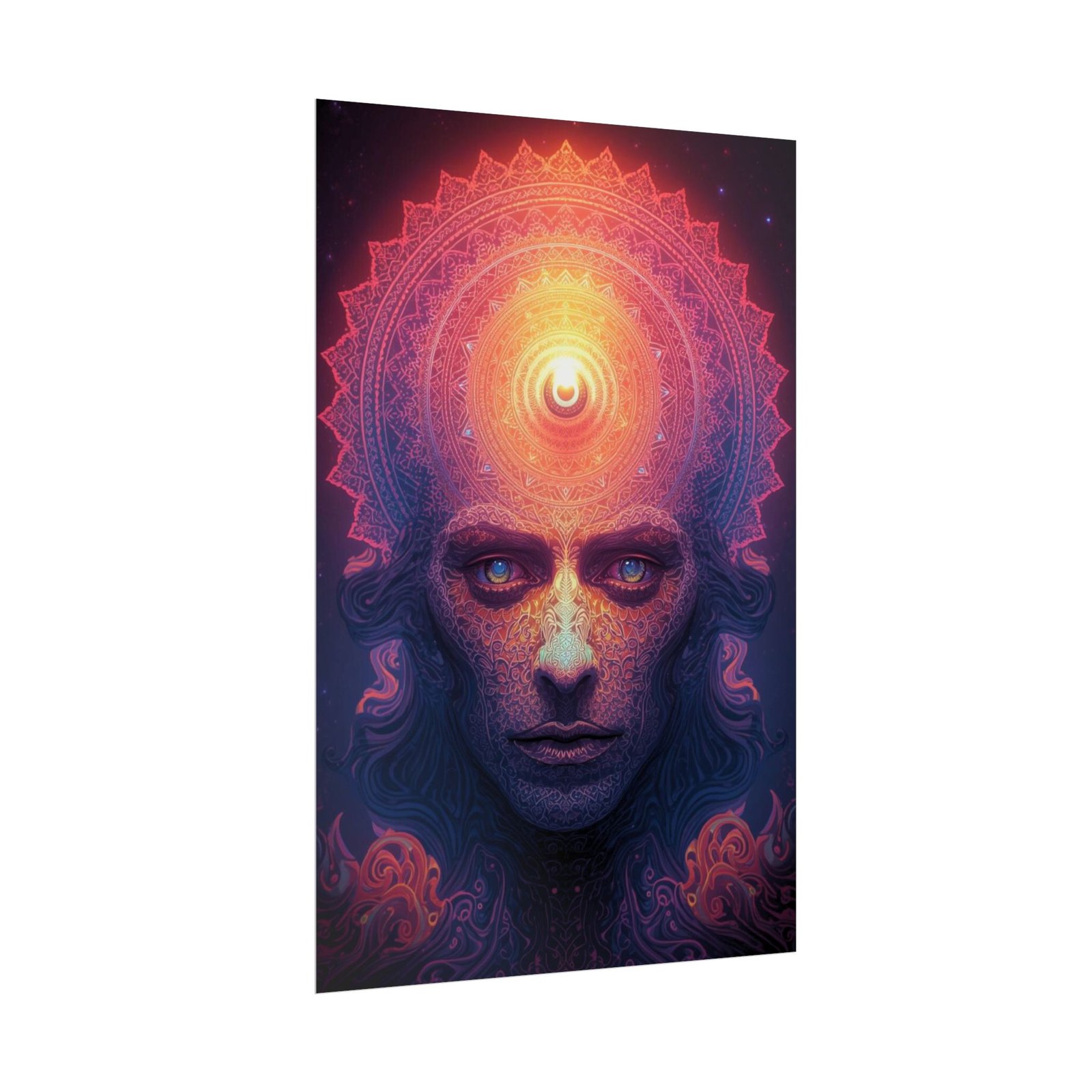 IS_6669 Mystic Third Eye Poster — Psychedelic Spiritual Wall Art - Image 2