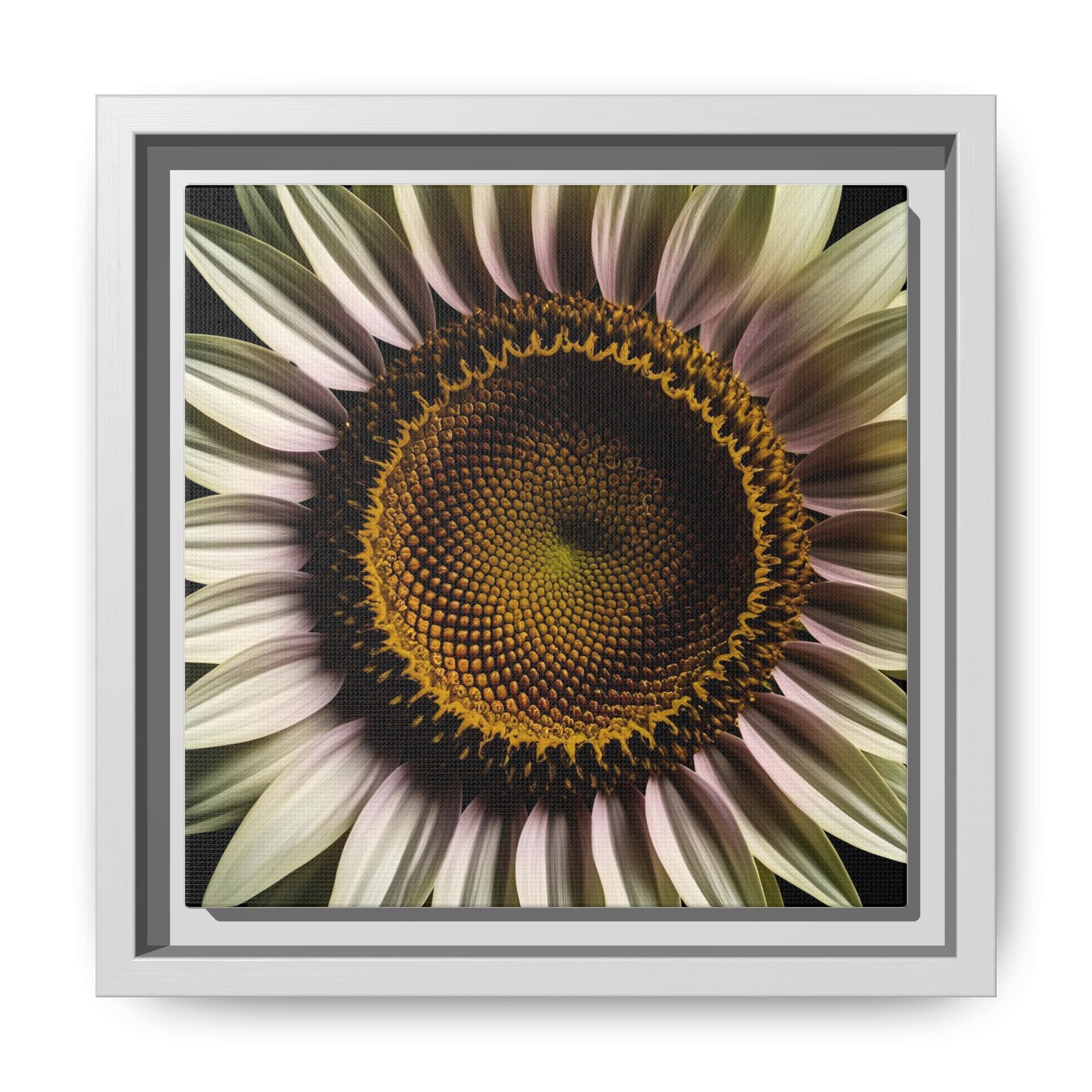 IS_4862 Framed Sunflower Macro Matte Canvas — Botanical Wall Art - Image 7