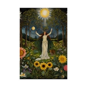 IS_4909 Vibrant Floral Rolled Poster