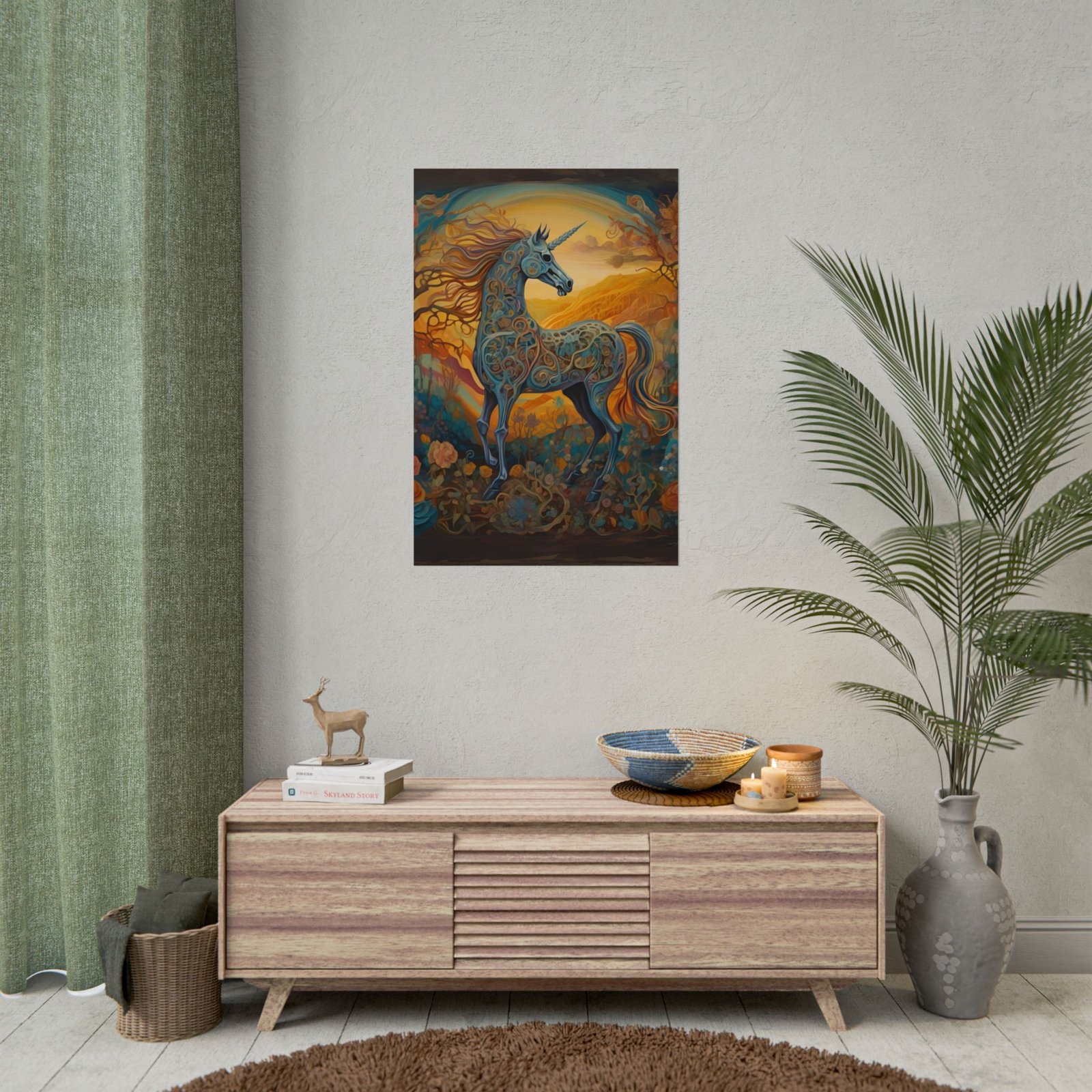 IS_4827 Vibrant Unicorn Rolled Poster - Image 8