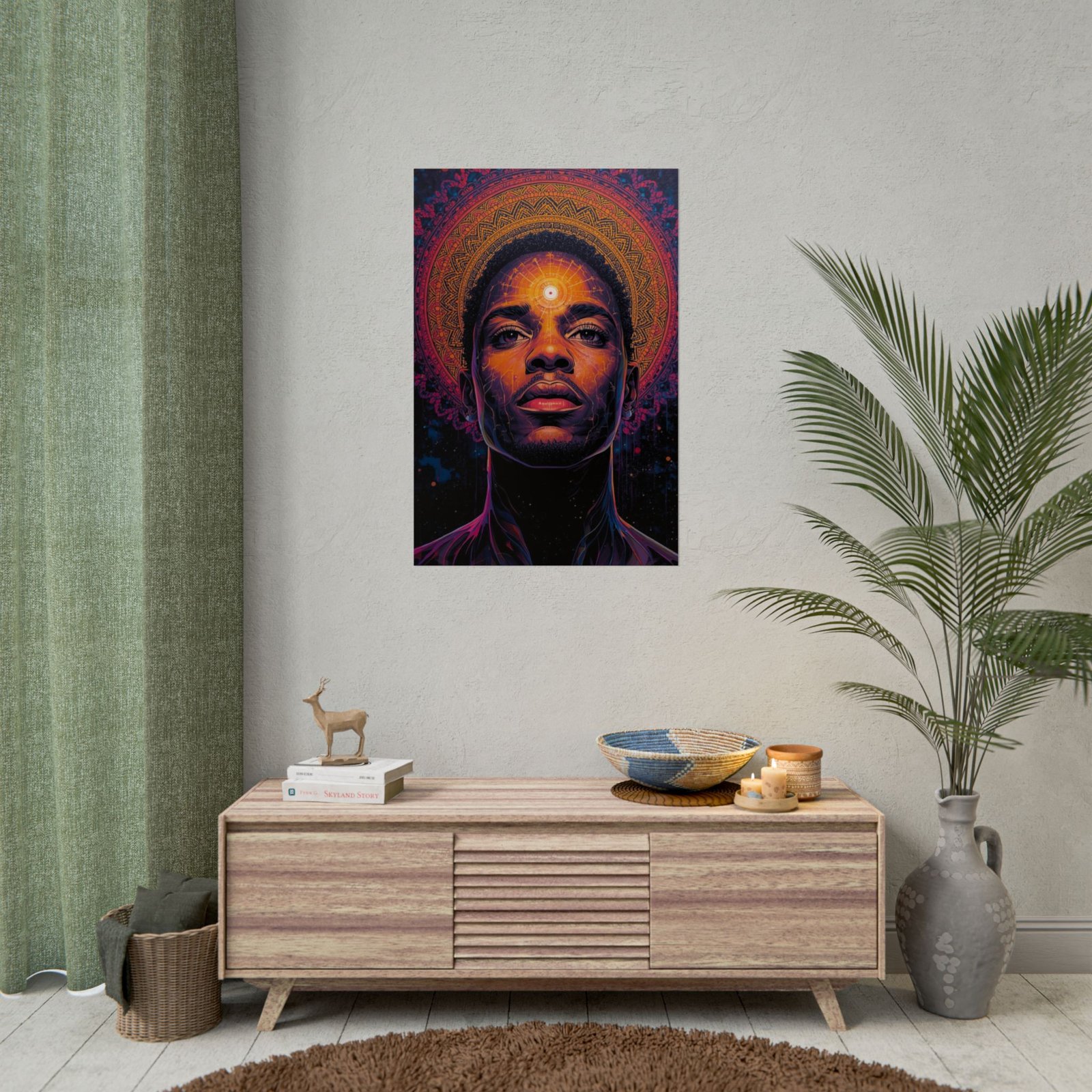 IS_6577 Spiritual Visionary Portrait Rolled Poster - Image 3