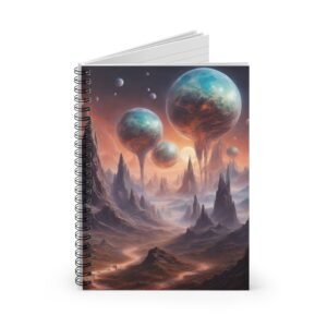 IS_0062 Cosmic Landscape Spiral Notebook - Ruled Line for Dreamers and Creatives