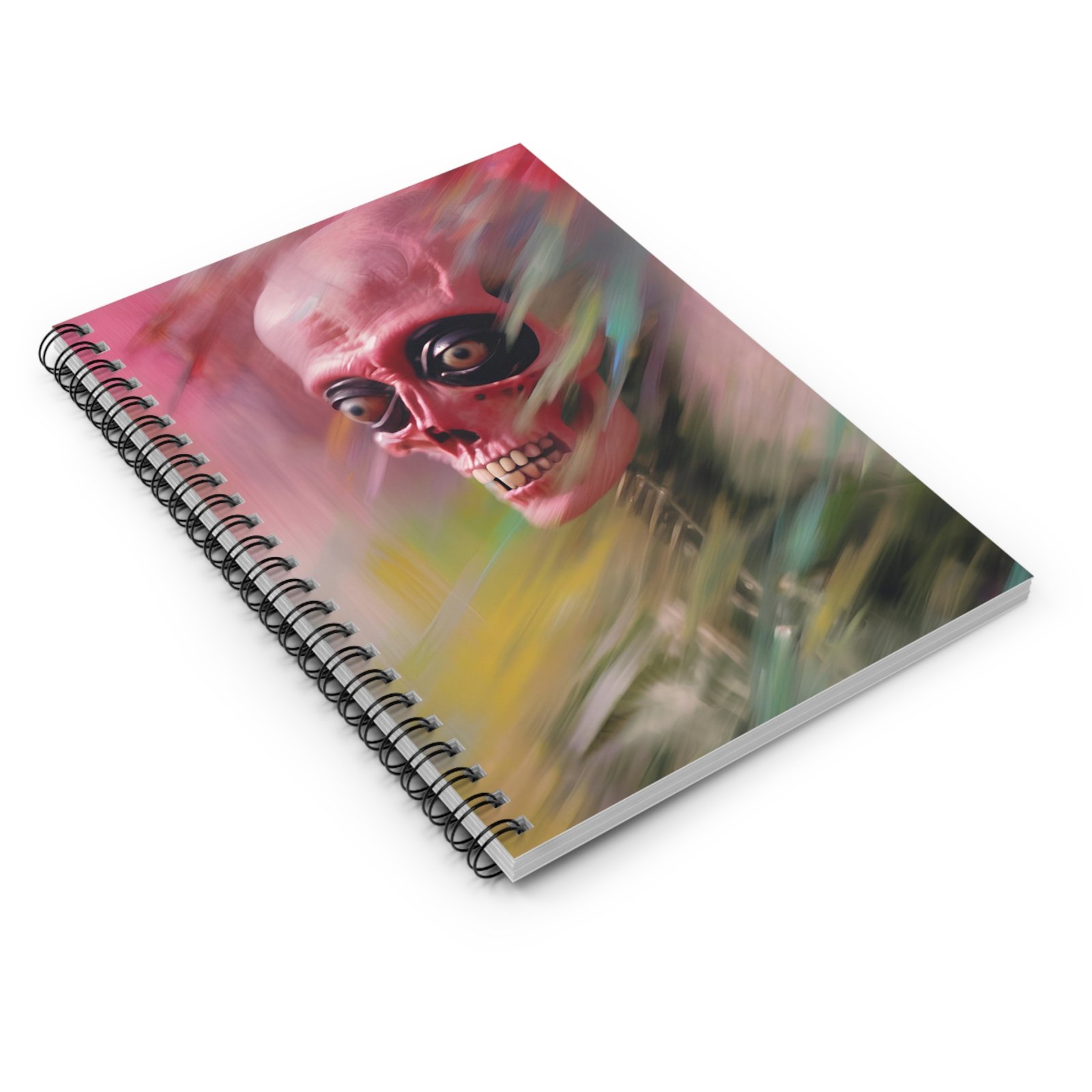 IS_4167 Eerie Skeleton Spiral Notebook - Ruled Lines for Creative Minds - Image 3