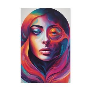 Vibrant Artistic Portrait Rolled Poster