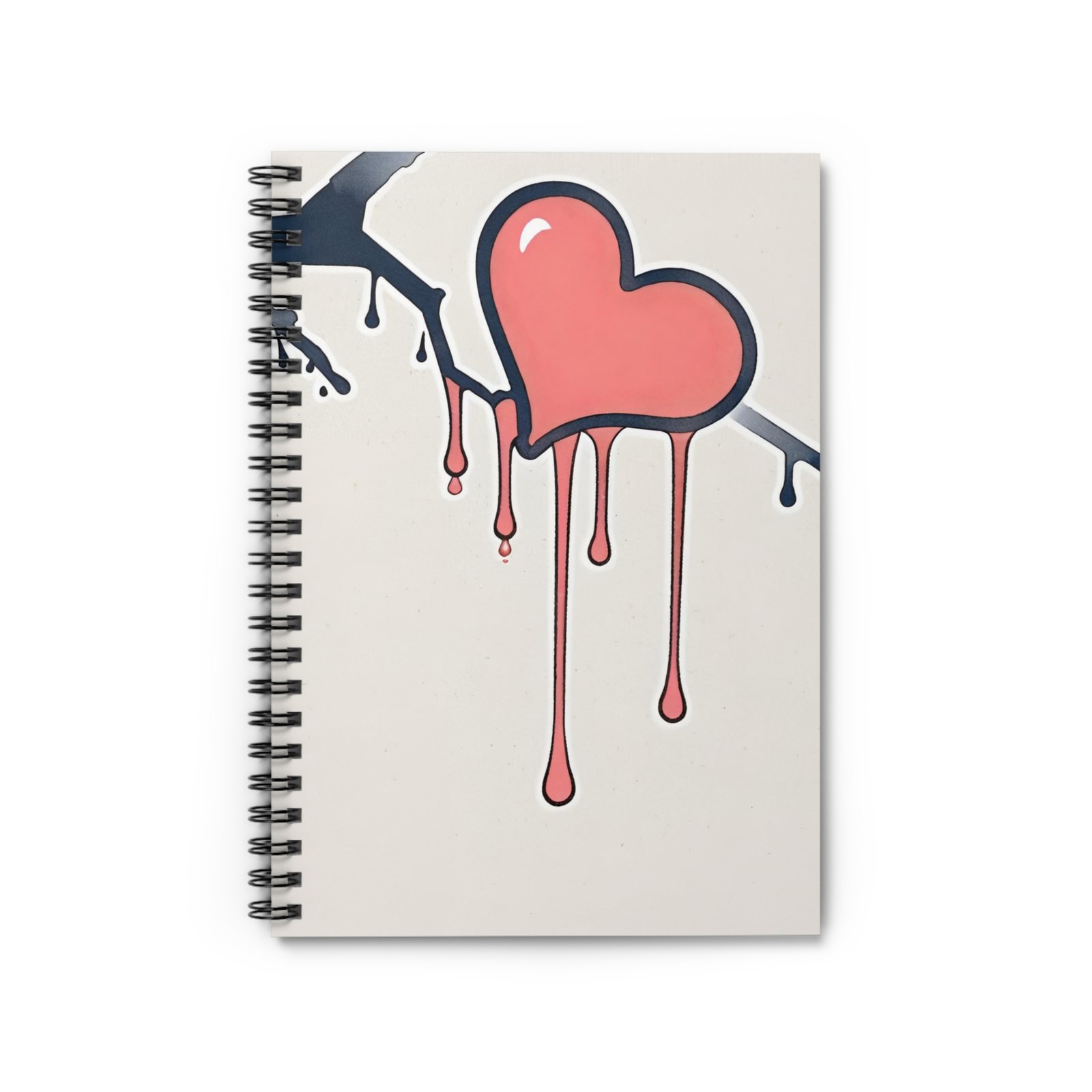 Dripping Wet Heart Spiral Notebook - Image 2