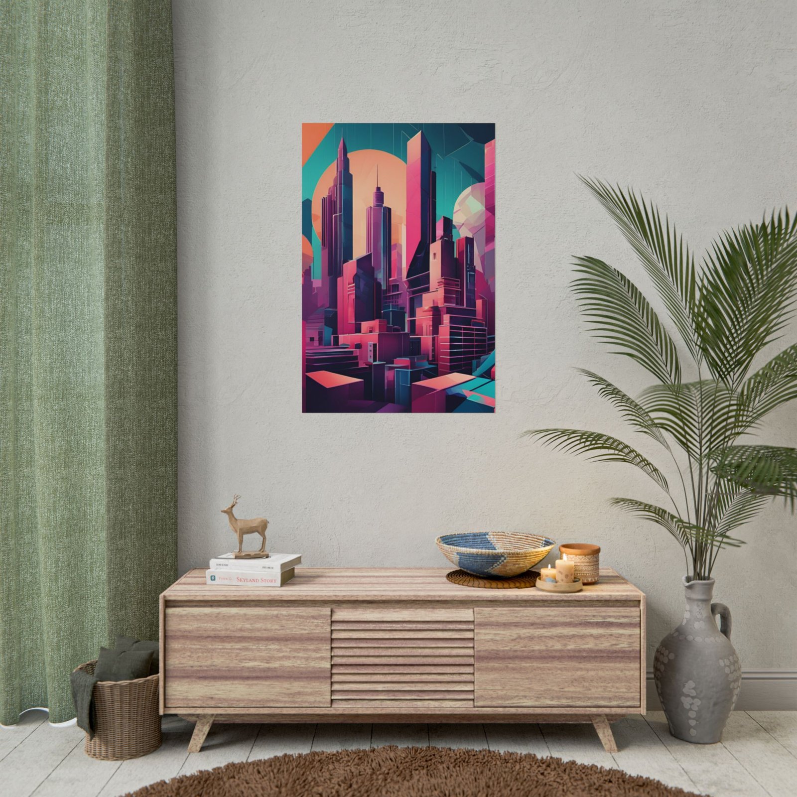 Cityscape Cubism Rolled Posters IS_3429 - Image 3