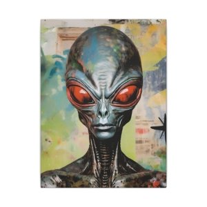 IS_4159 Alien Art Canvas Print - Eye-Catching Decor for Sci-Fi Lovers