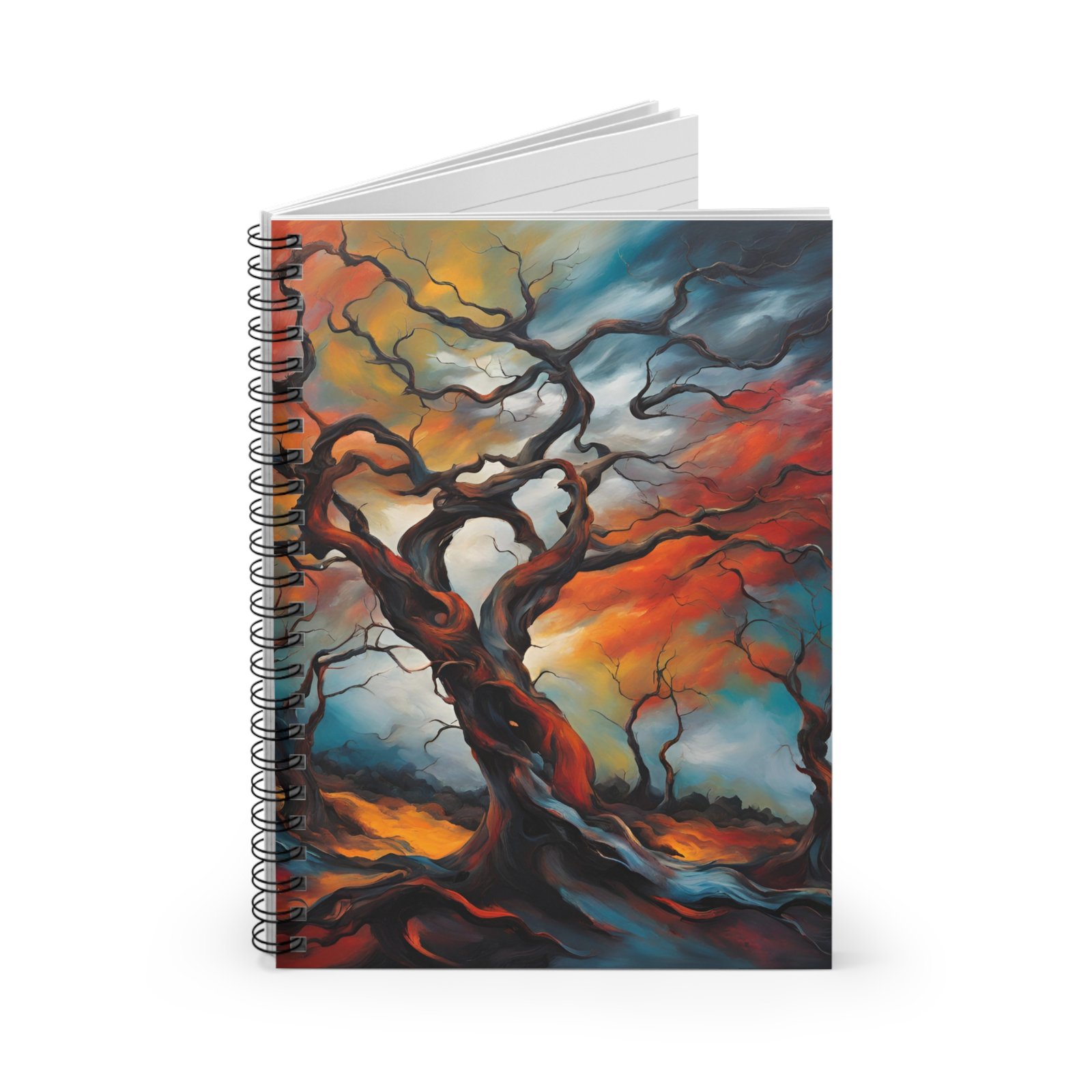 Expressionist Tree Spiral Notebook