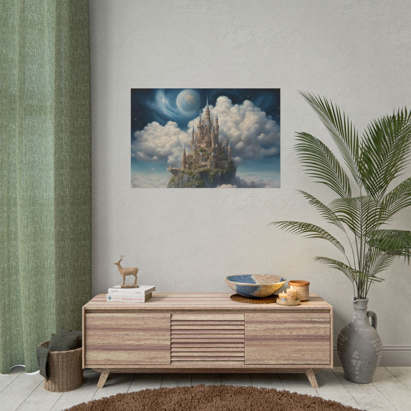 Fantasy Castle in the Clouds Rolled Poster - Image 4