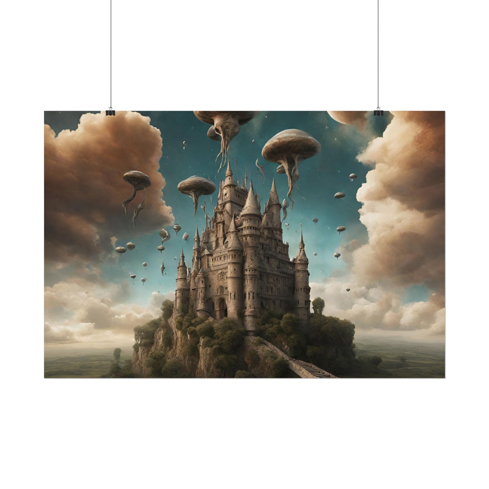 IS_0843 Fantasy Castle Rolled Poster - Image 2