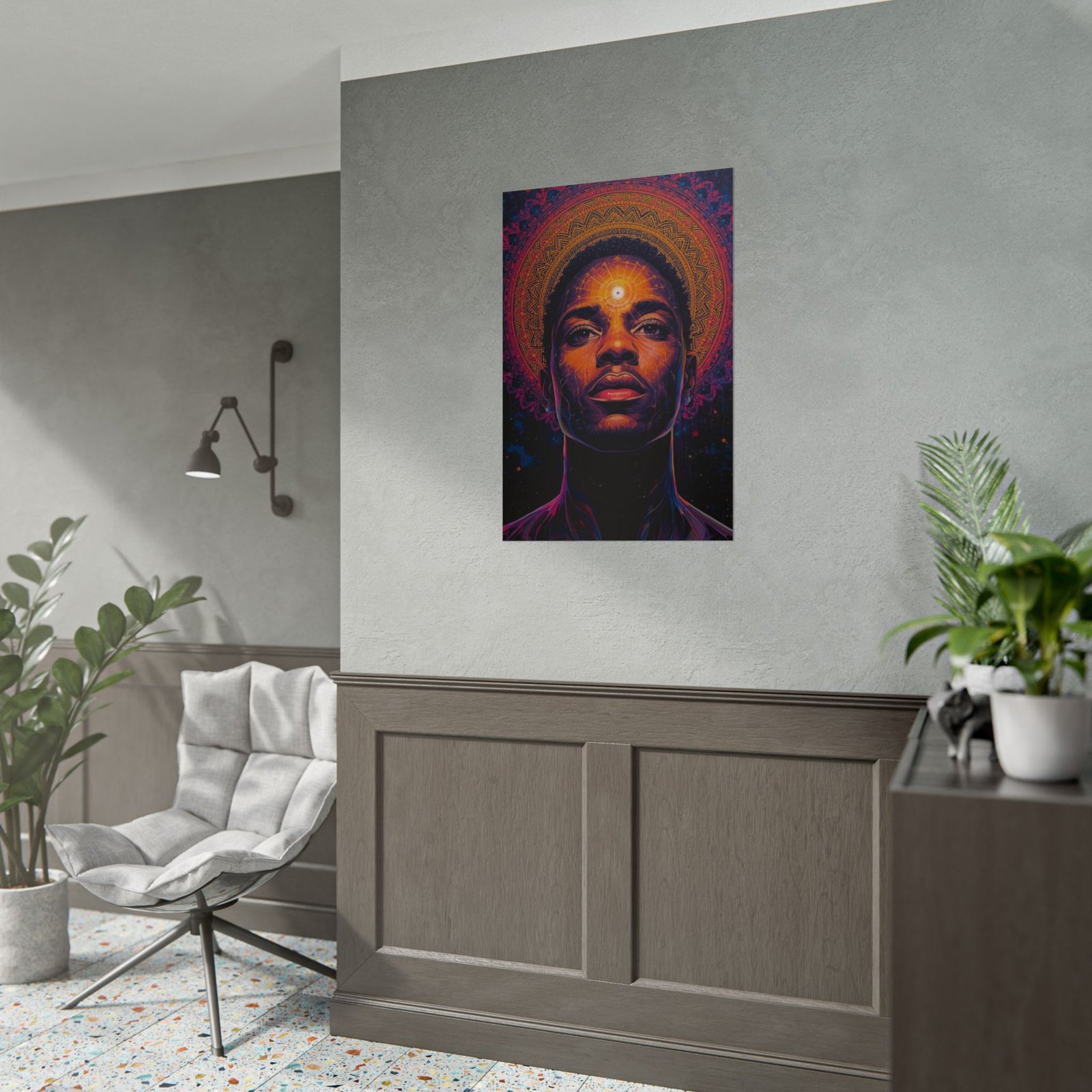 IS_6577 Spiritual Visionary Portrait Rolled Poster - Image 4