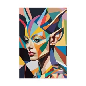 Alien Queen Cubism Rolled Posters IS_3404