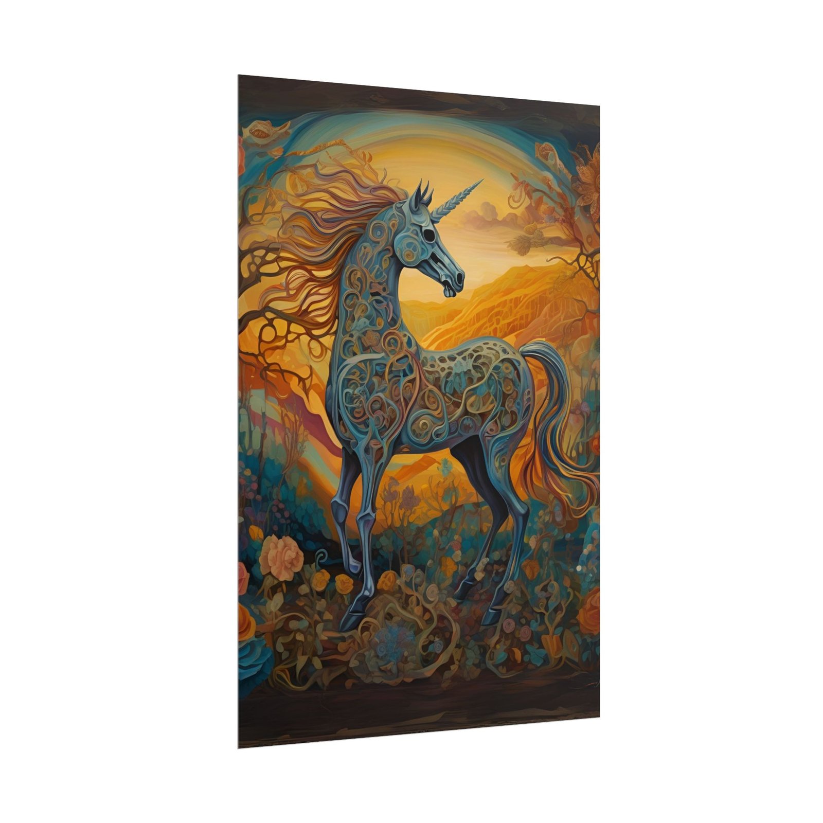 IS_4827 Vibrant Unicorn Rolled Poster - Image 7