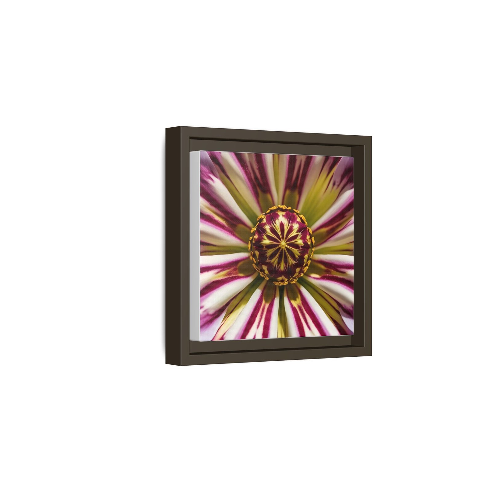 IS_4861 Framed Floral Burst Matte Canvas Wall Art - Image 8