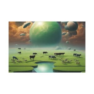 Surreal Planetary Landscape Canvas 36x24"