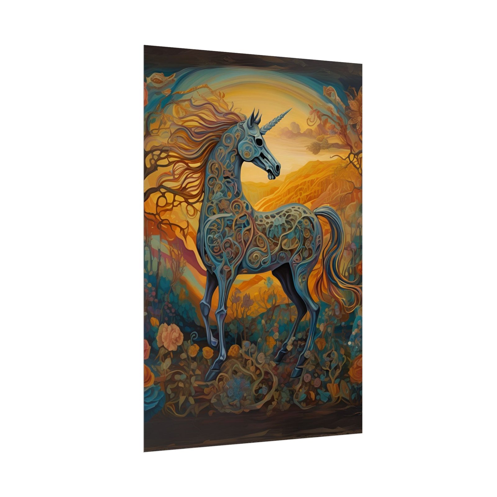 IS_4827 Vibrant Unicorn Rolled Poster - Image 3