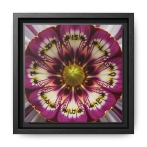 IS_4846 Framed Floral Kaleidoscope Matte Canvas Wall Art