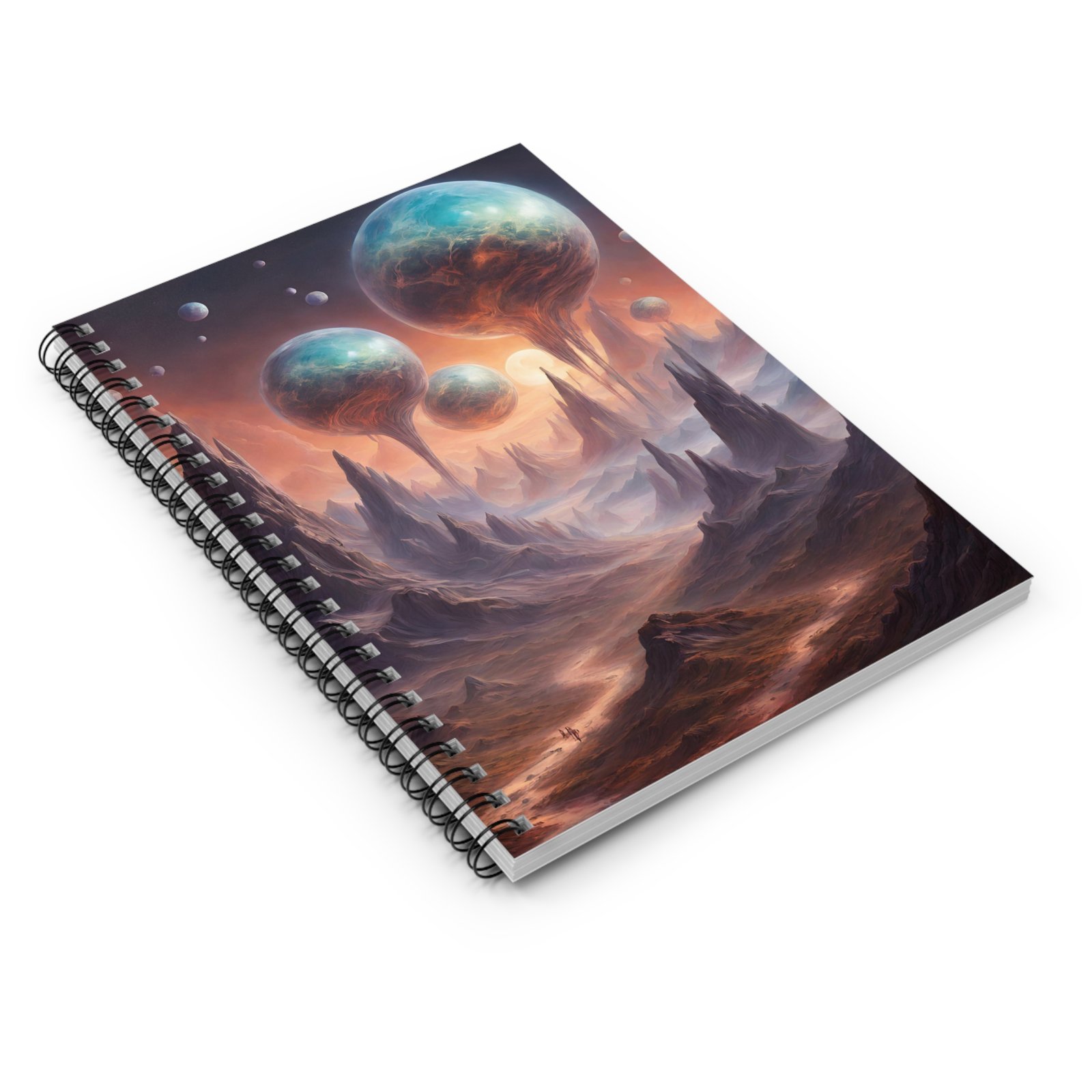 IS_0062 Cosmic Landscape Spiral Notebook - Ruled Line for Dreamers and Creatives - Image 3