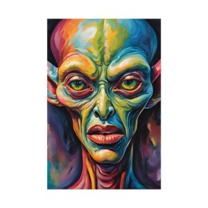 IS_3888 Portrait Alien Rolled Posters