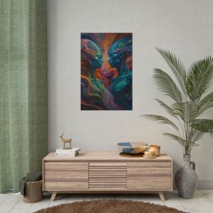 IS_4177 Vibrant Abstract Portrait Rolled Posters