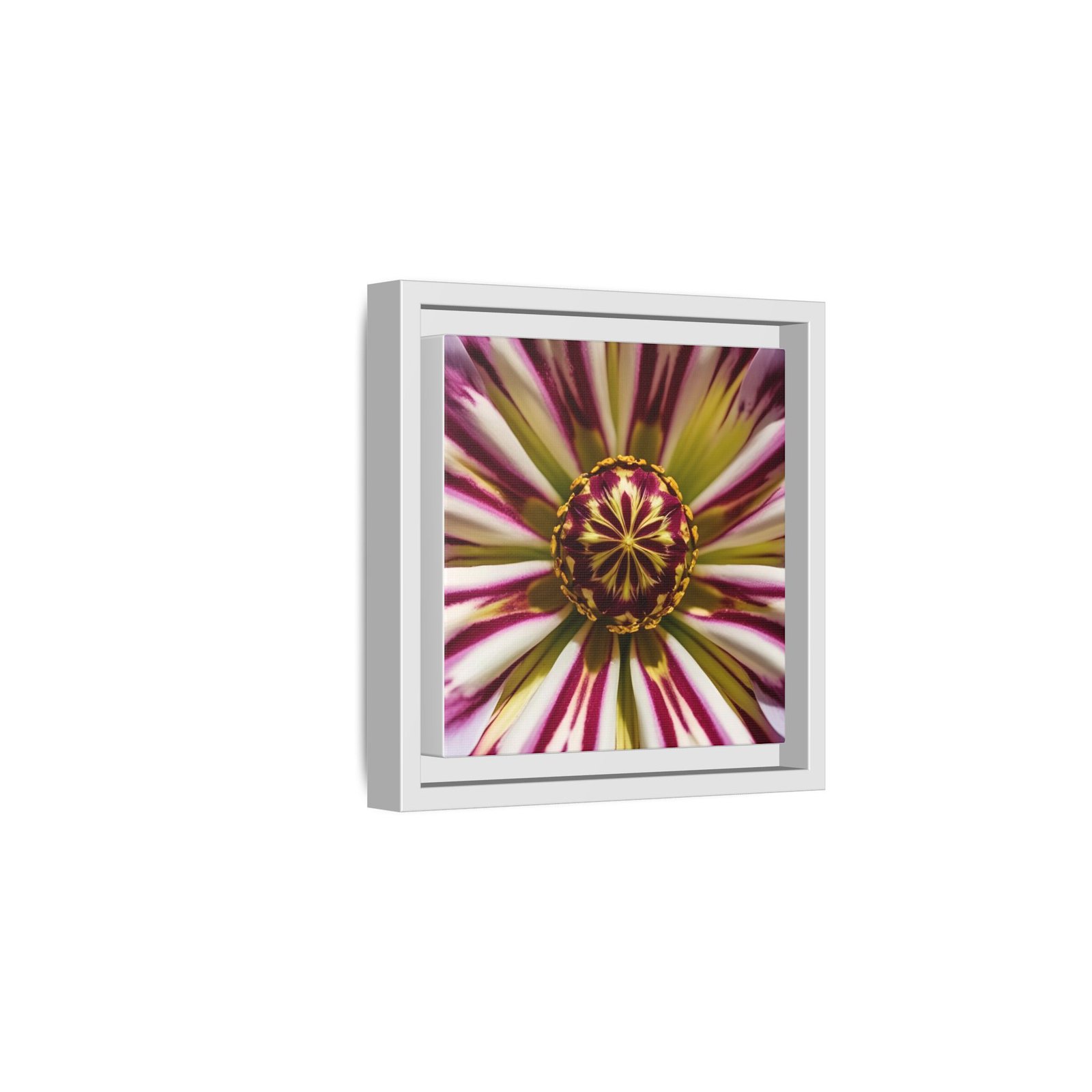 IS_4861 Framed Floral Burst Matte Canvas Wall Art - Image 2
