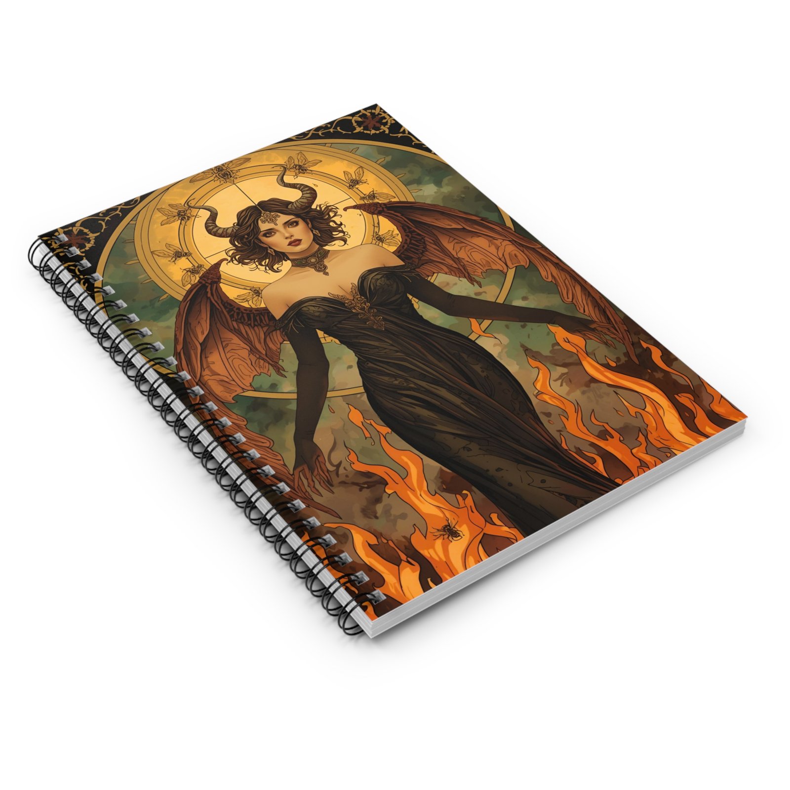 IS_6266 Satanic Femme Fatale Spiral Notebook - Image 3