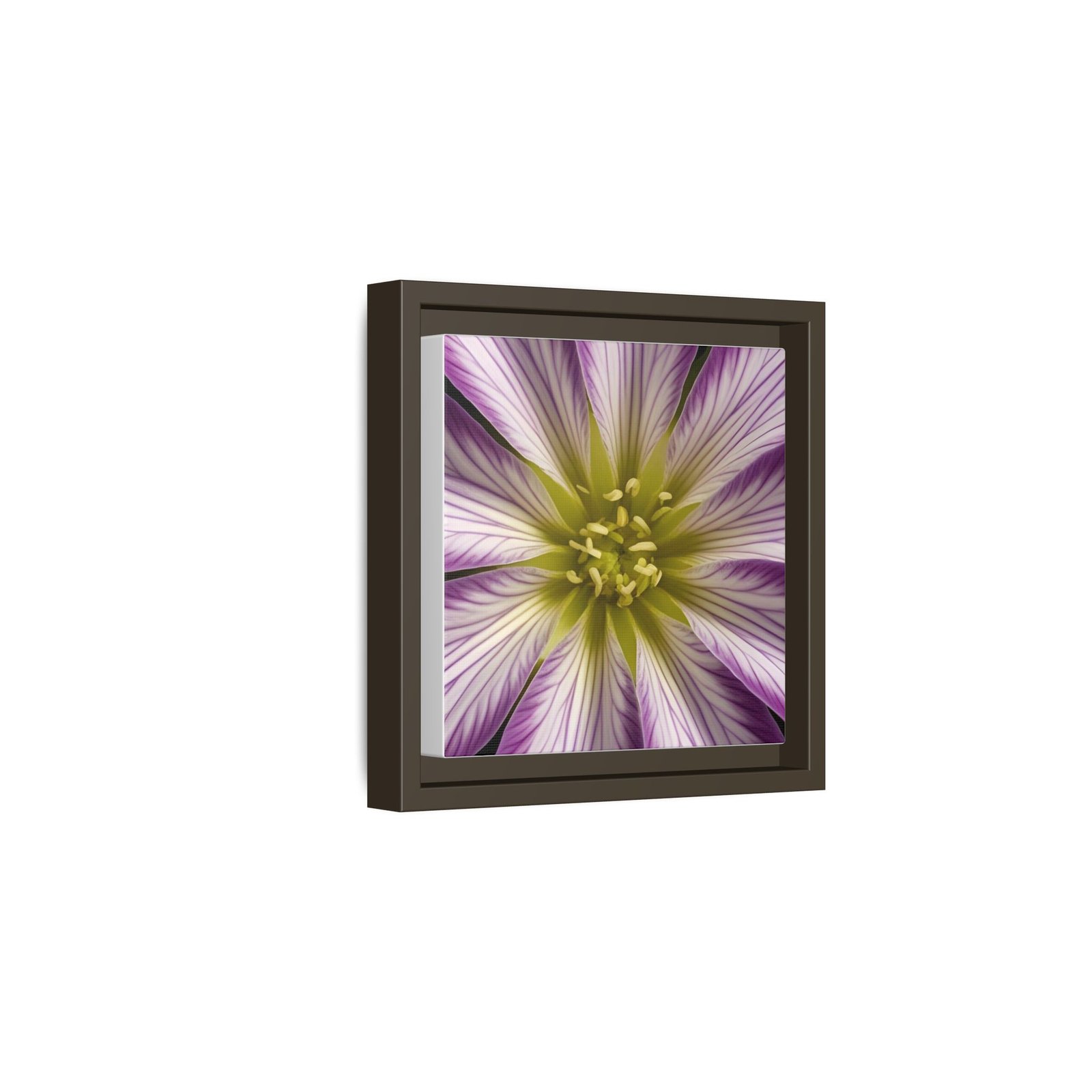 IS_4869 Framed Floral Canvas Art — Purple Radiant Bloom - Image 5