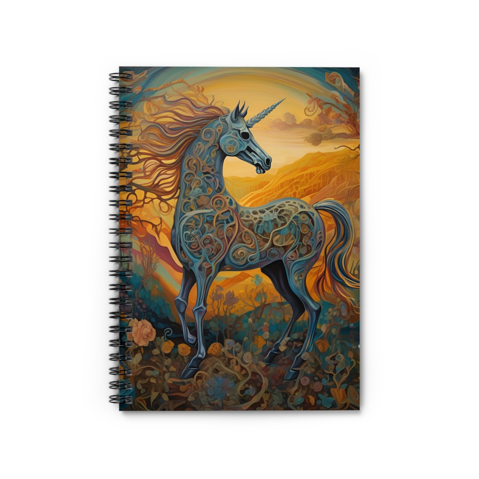 IS_4827 Bohemian Unicorn Spiral Notebook - Image 2