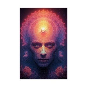 IS_6669 Mystic Third Eye Poster — Psychedelic Spiritual Wall Art