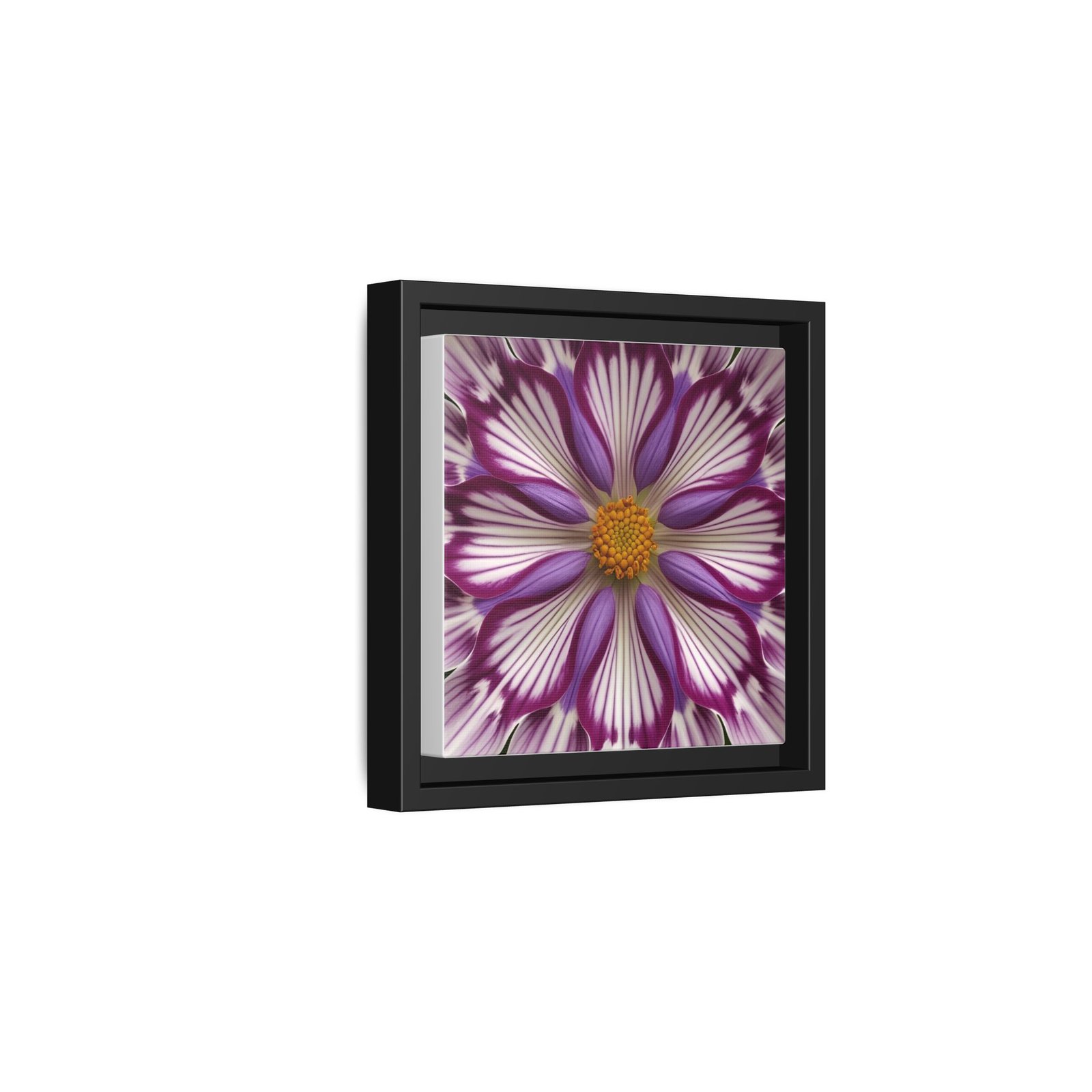 IS_4856 Framed Floral Kaleidoscope Matte Canvas Print - Image 5
