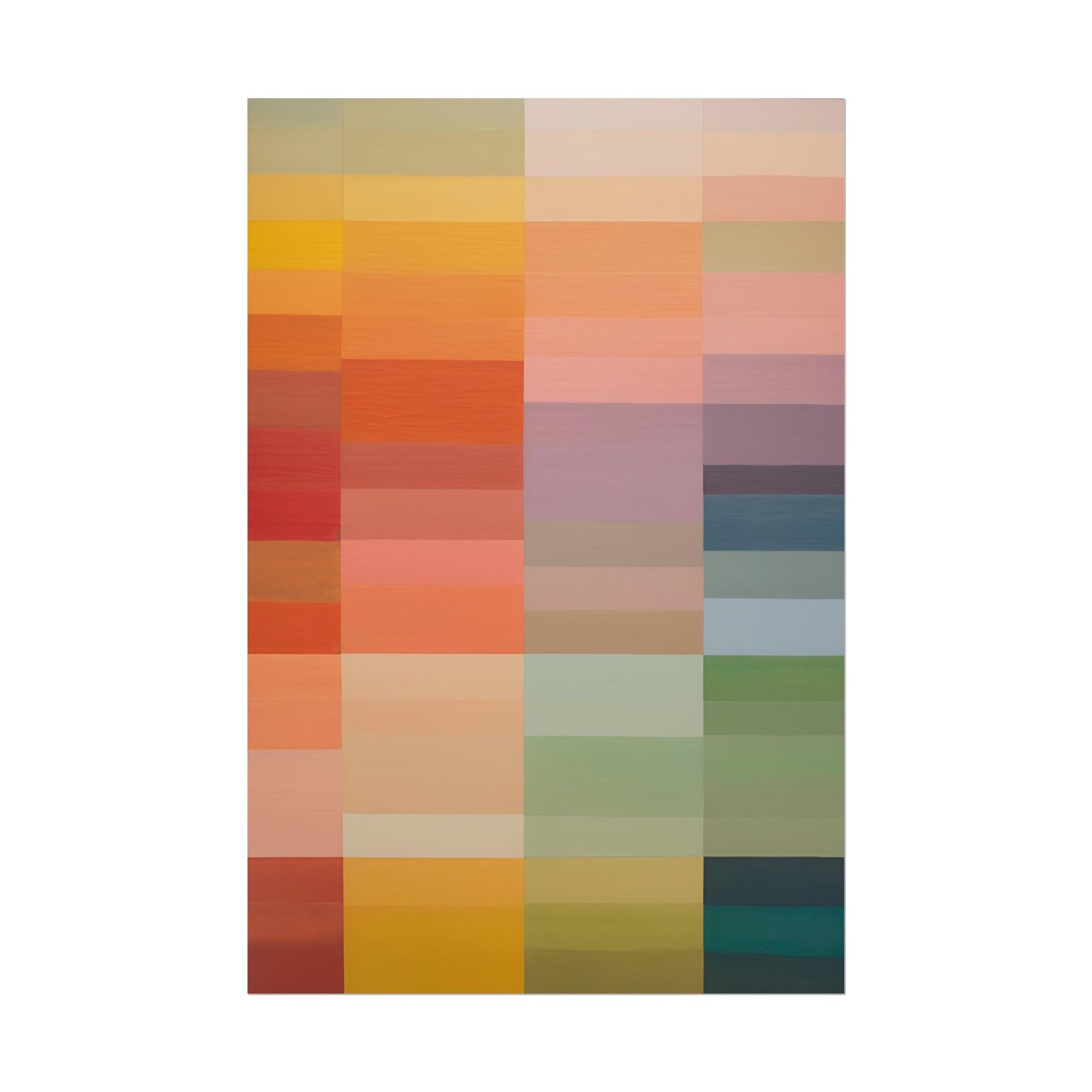 Vibrant Color Palette Rolled Poster