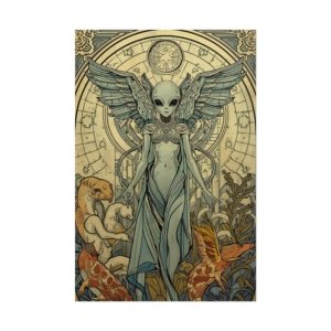 IS_6348 Alien Angel Fantasy Rolled Poster