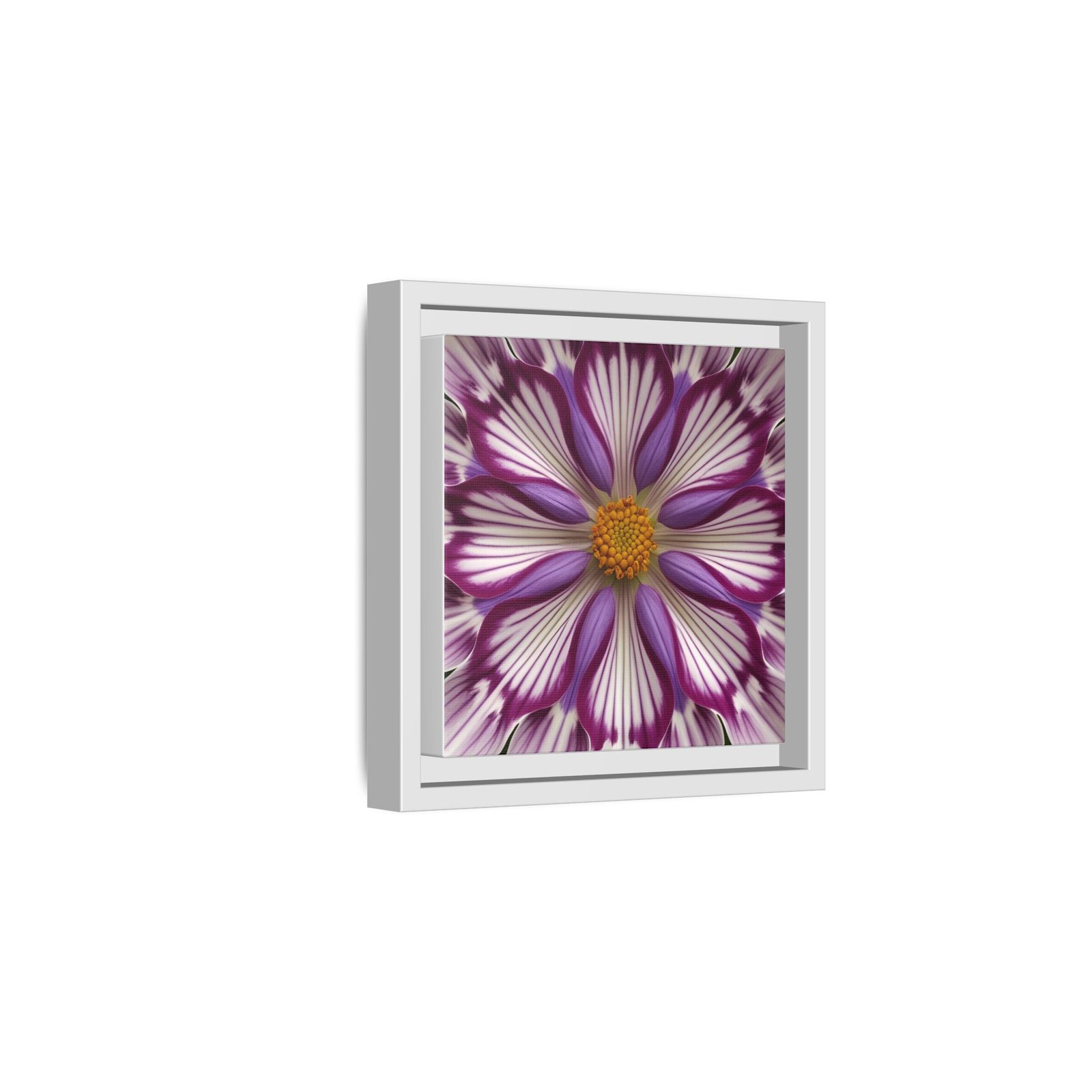 IS_4856 Framed Floral Kaleidoscope Matte Canvas Print - Image 2