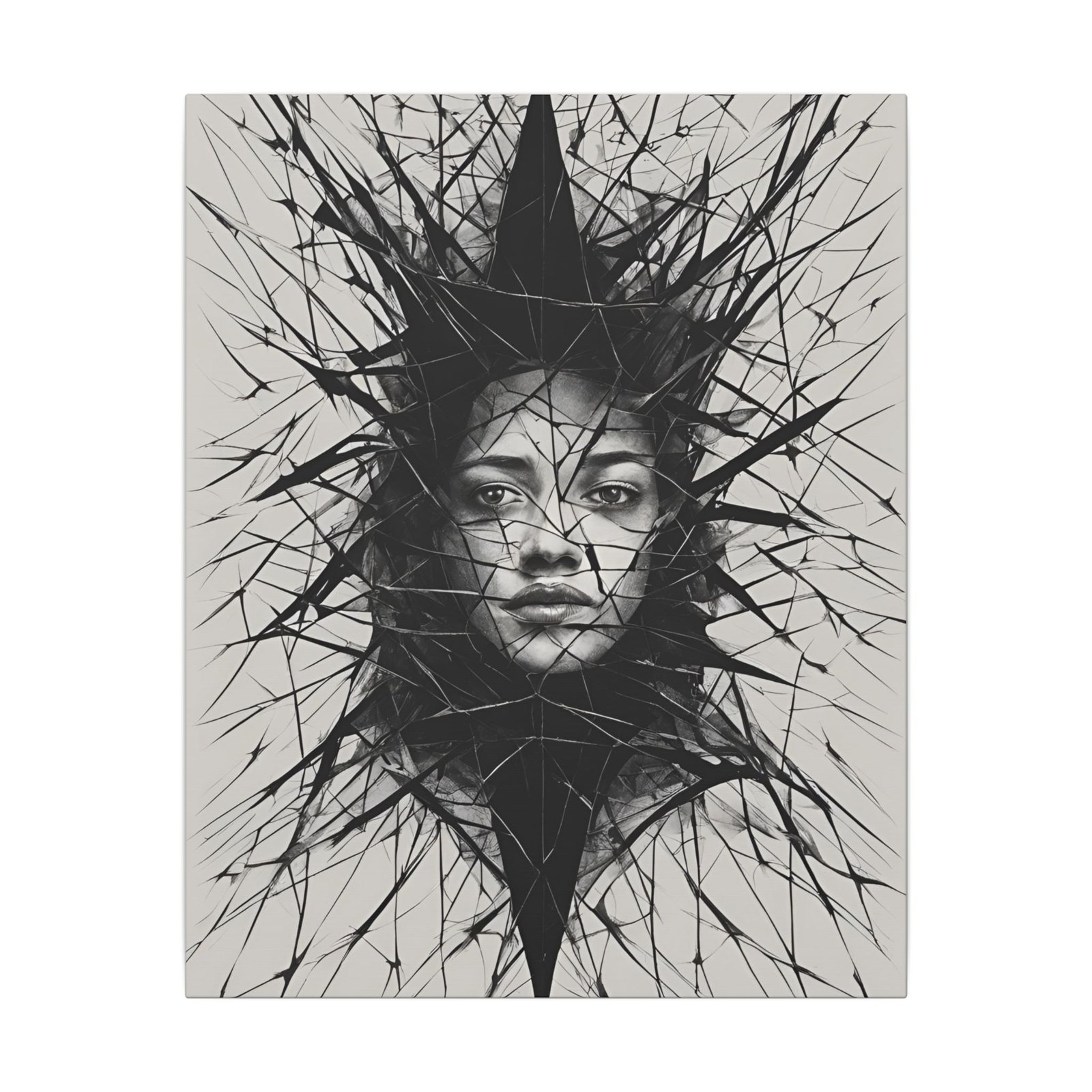 Shattered Reflection Matte Canvas 16x20"