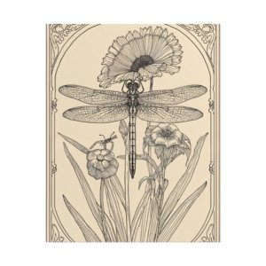 IS_6218 Botanical Dragonfly Rolled Poster
