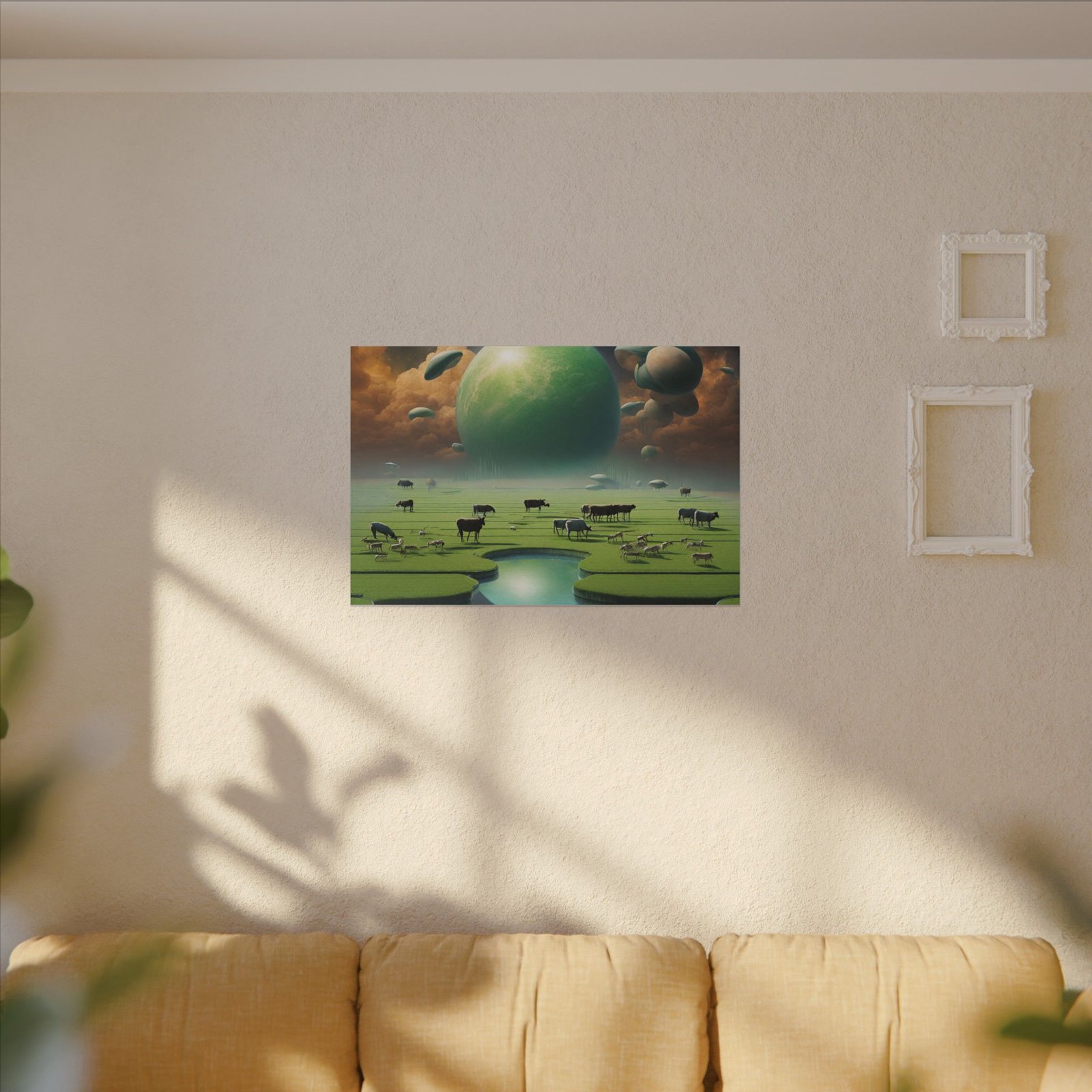 Surreal Planetary Landscape Canvas 36x24" - Image 3