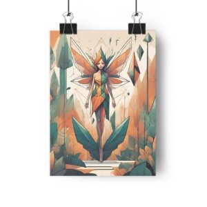 IS_1256 Geometric Fairy Giclée Art Print
