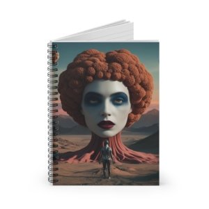 IS_4901 Surreal Face Spiral Notebook