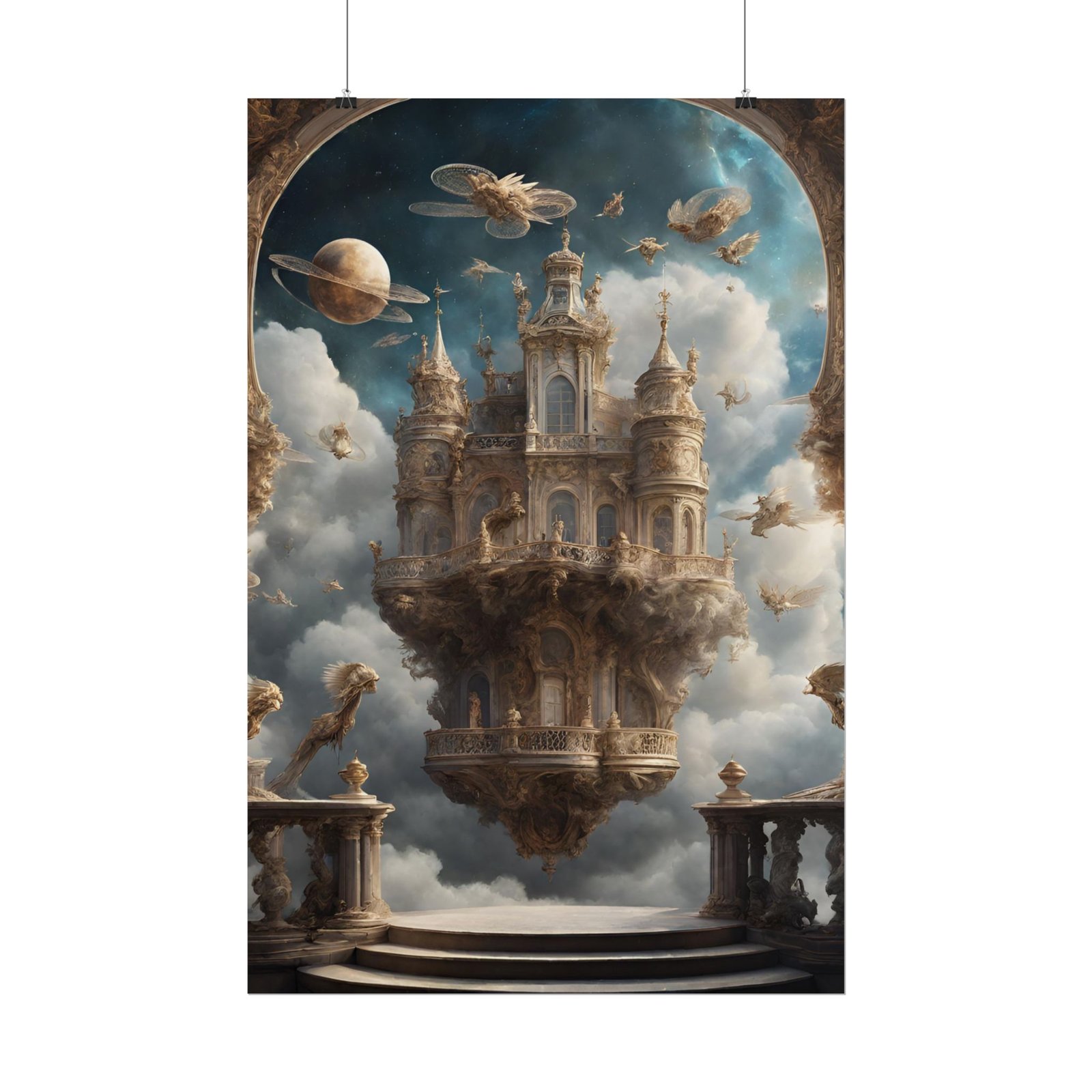 IS_0057 Fantasy Castle Rolled Poster - Image 2