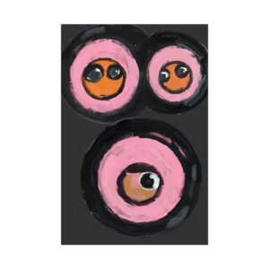 IS_4482 Abstract Eyeball Rolled Poster