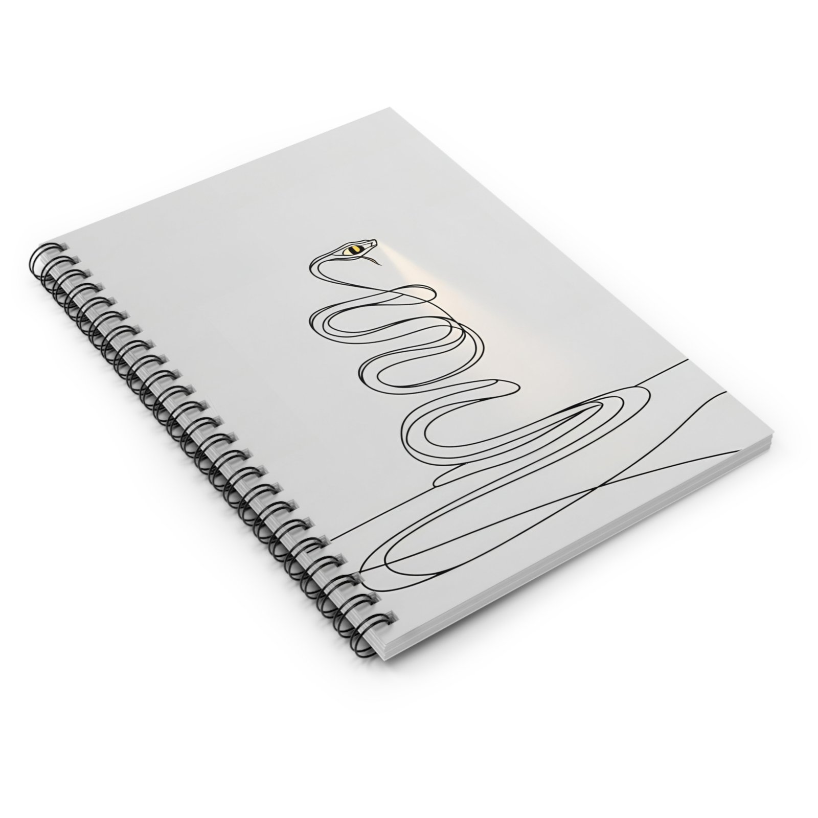 IS_4457 Modern Snake Design Ruled Spiral Notebook - Perfect for Students and Creatives - Image 3