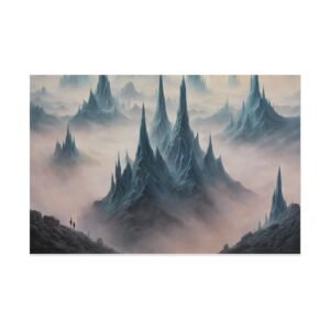 Mystical Mountain Landscape Rolled Poster - Adventure Wall Art for Home Decor