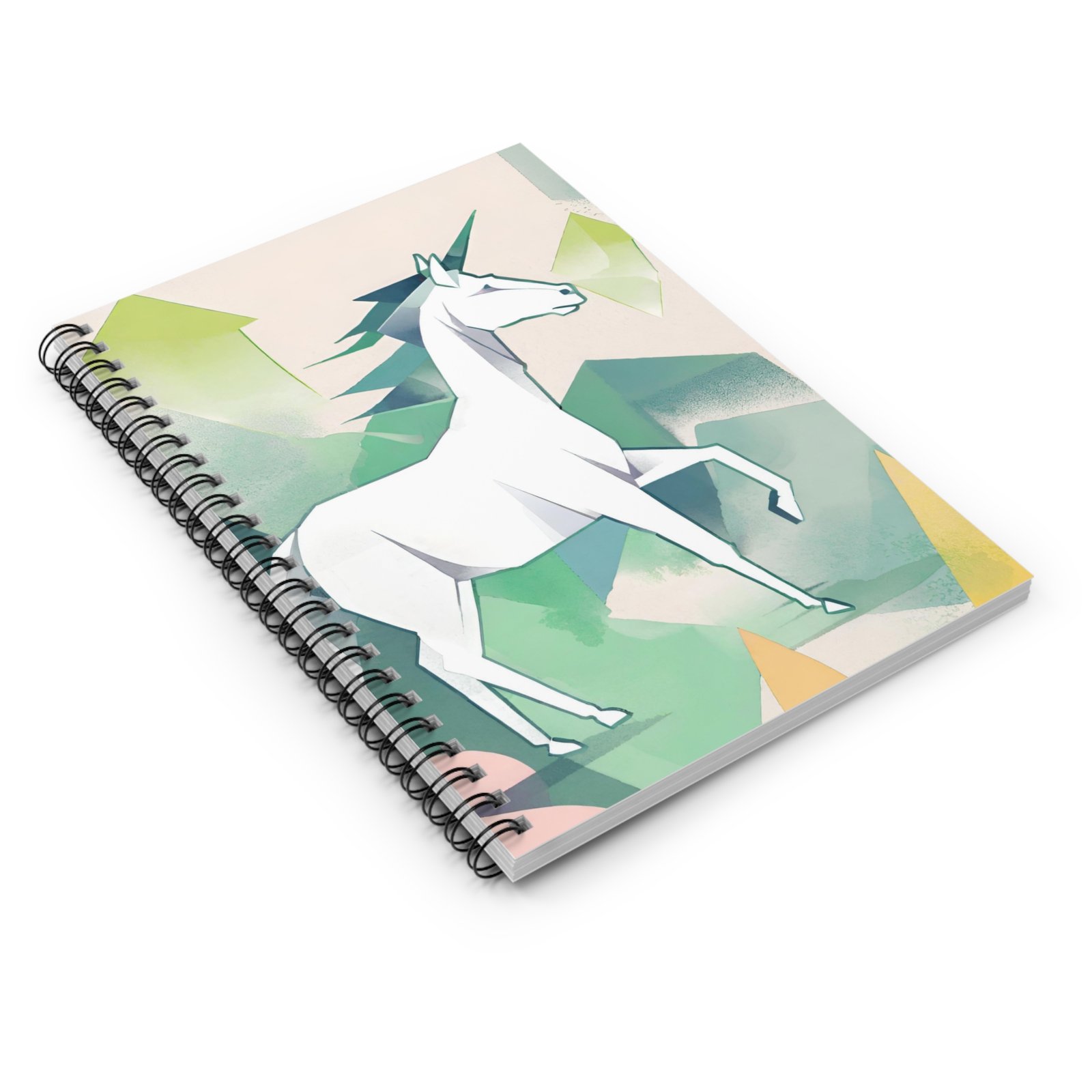 IS_1286 Watercolor Unicorn Spiral Notebook - Image 3