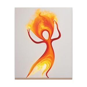 Vibrant Flame Spirit Matte Canvas 16x20"