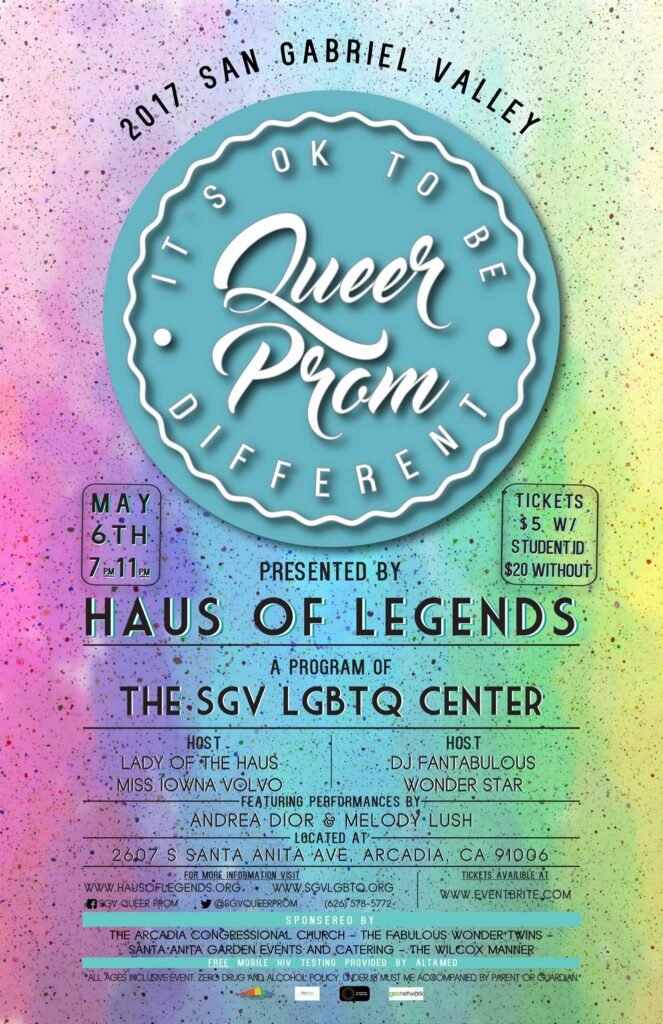 The SGV Queer Prom Flyer