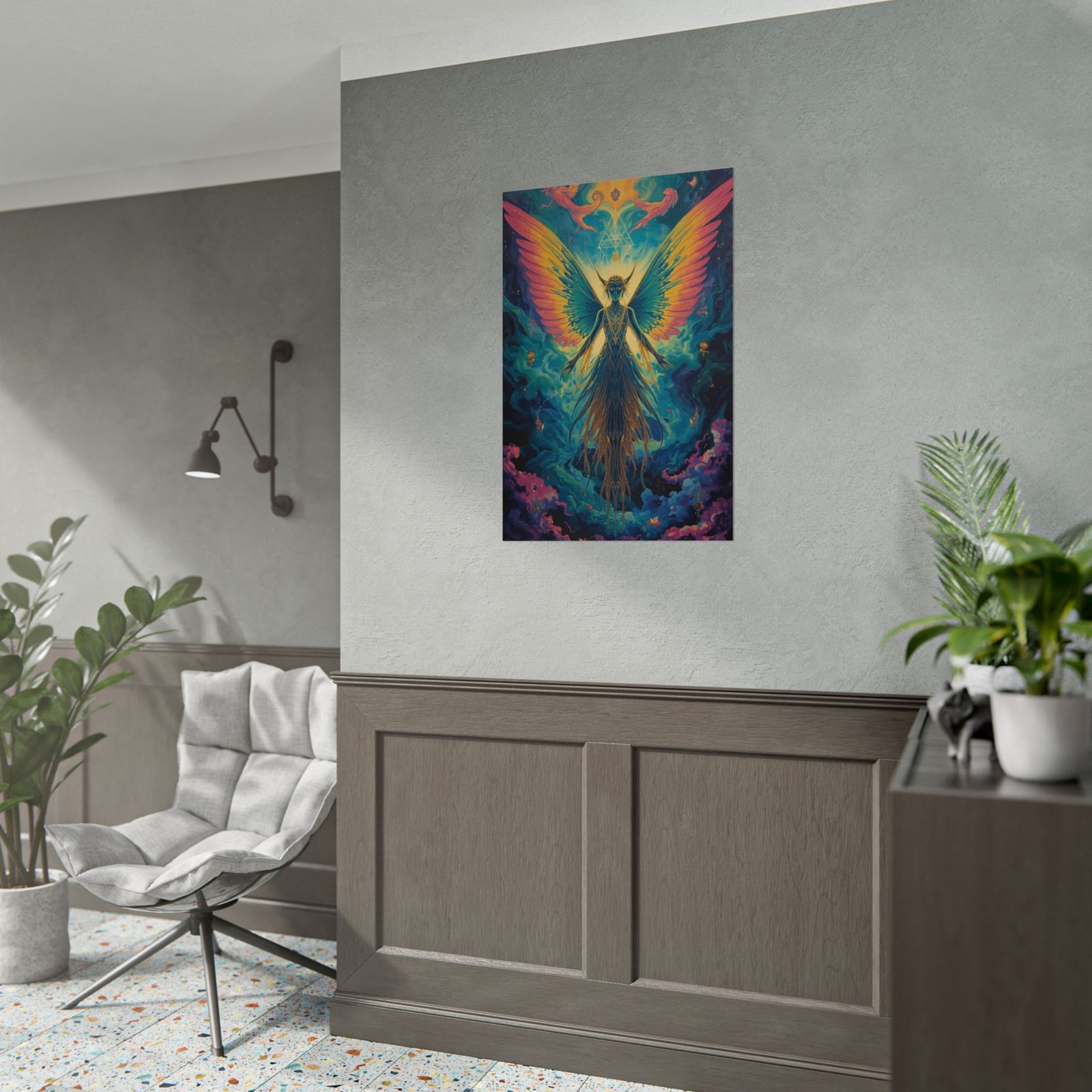 IS_6665 Angel Wings Fantasy Rolled Poster — Vibrant Spiritual Artwork - Image 4