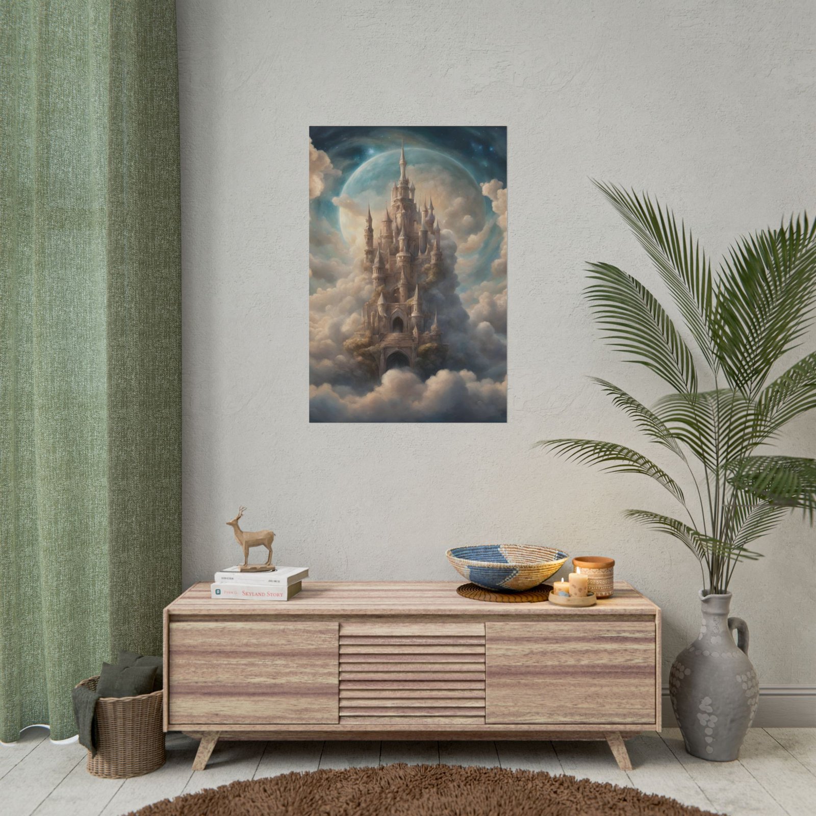 Fantasy Castle in the Clouds Rolled Poster - Image 2