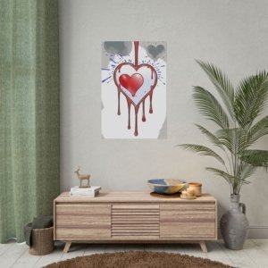 Dripping Wet Heart Rolled Posters IS_3857