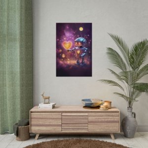 Robot Heart Rolled Posters IS_3903
